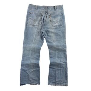 Vintage 70s Levi's Jeans 646-0917 Men's 36x29 Orange Tab Bell Bottom Flare Faded